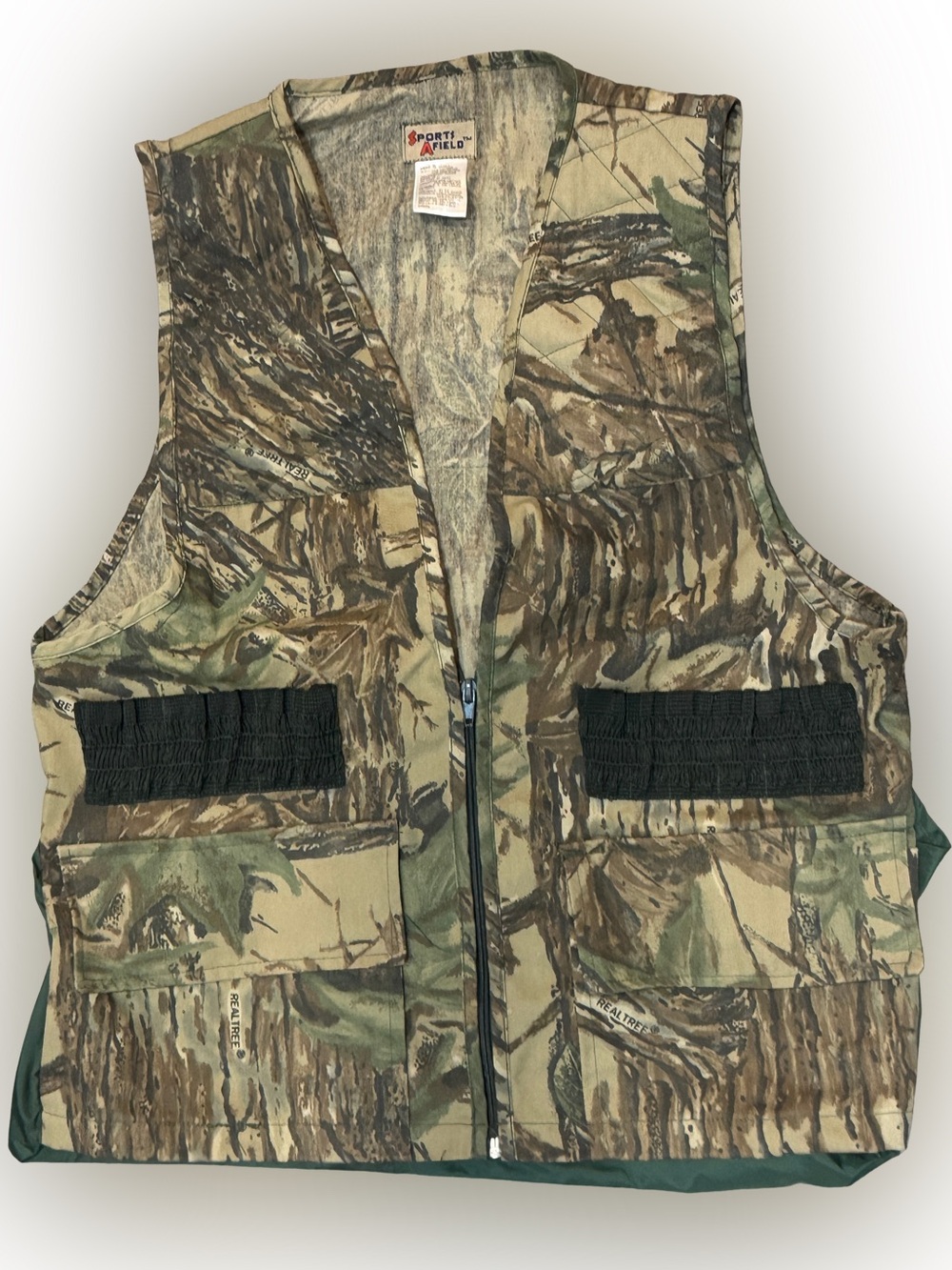 Vintage Realtree Camo Hunting Vest - Brown/Green